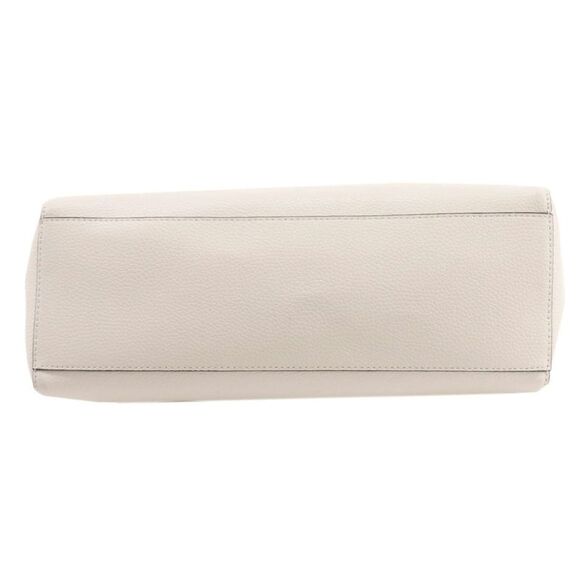 Michael Kors Kimberly White Leather Tote Bag (Pre-Owned) - Picture 6 of 11